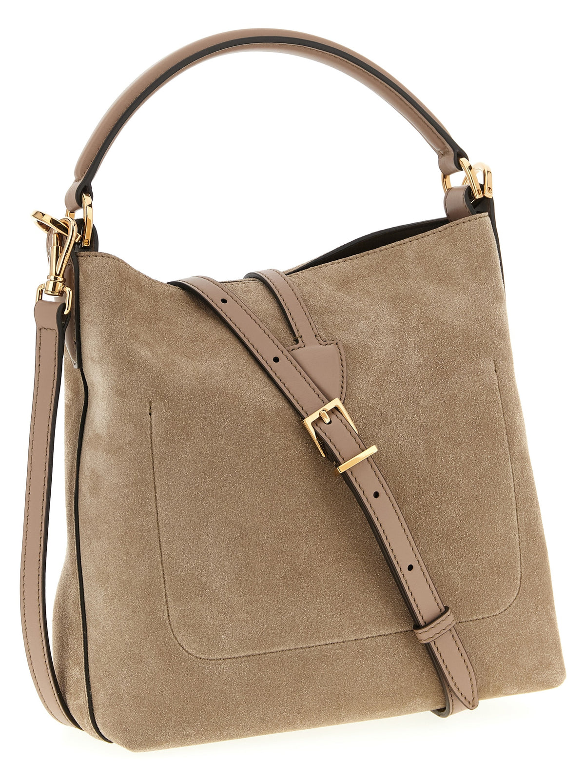 Sac à main en cuir beige