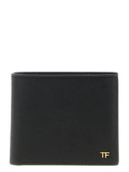 Portefeuille en cuir noir