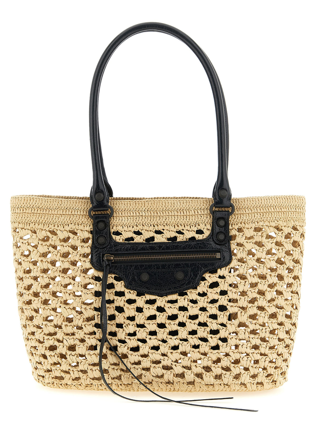 Sac bandoulière en viscose beige