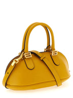 Sac à main en cuir jaune