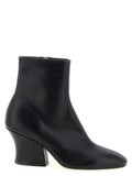 Black Leather Ankle Boots