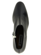 Black Leather Ankle Boots