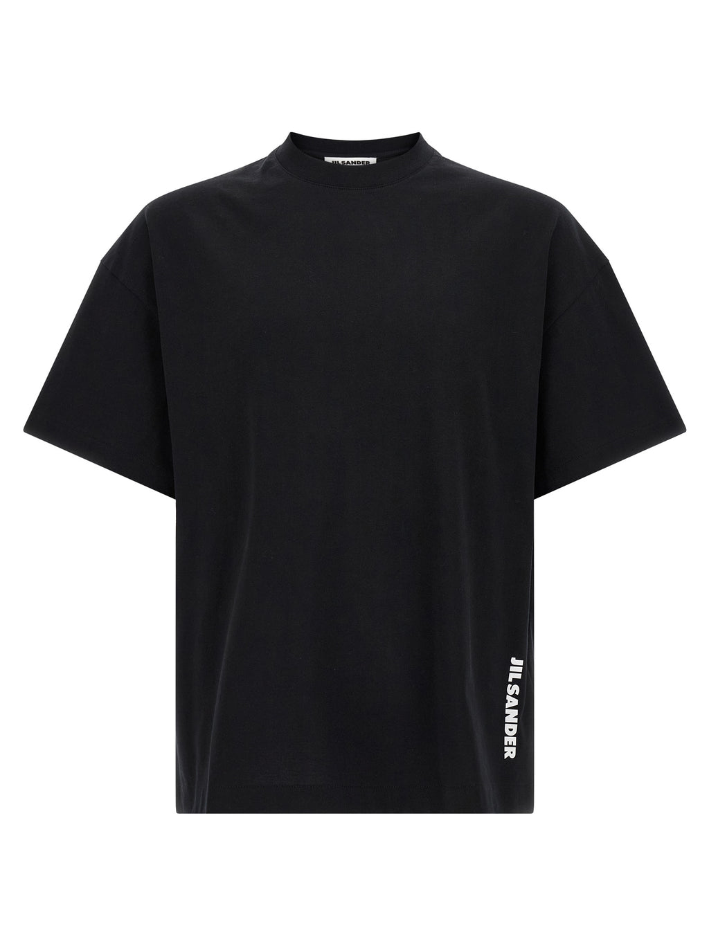 White and Black Cotton T-Shirt