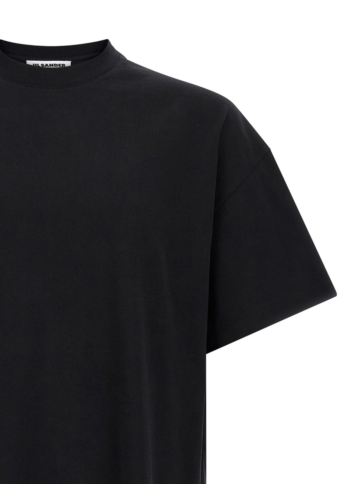 White and Black Cotton T-Shirt