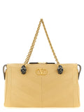 Sac à bandoulière en cuir beige