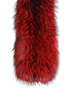 Écharpe rouge et argent