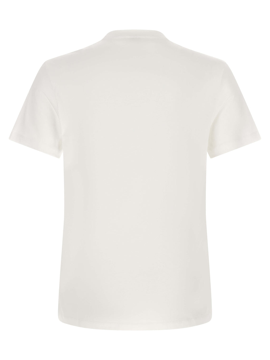 White and Black Cotton T-Shirt