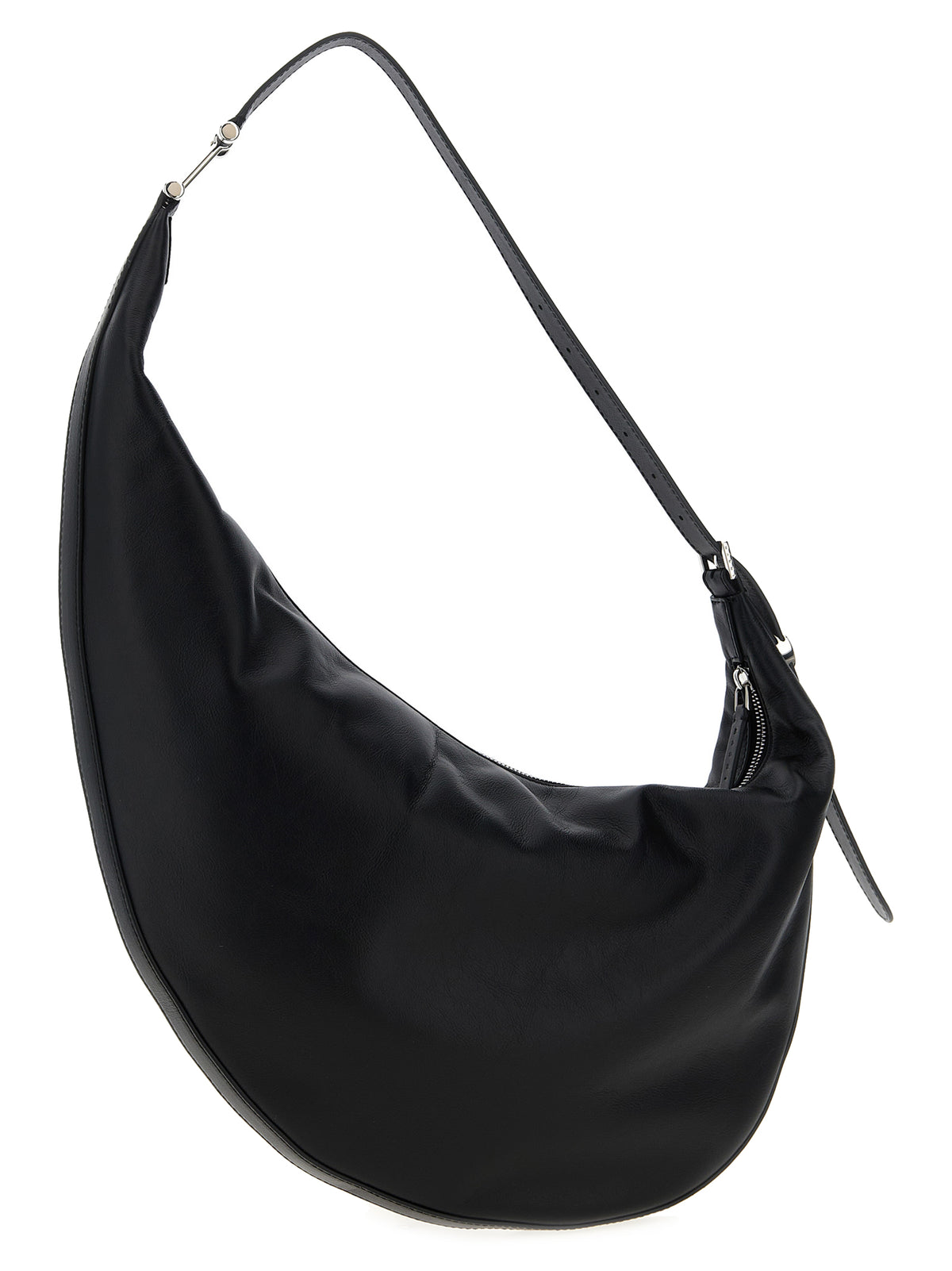 Leather Shoulder Bag – Black