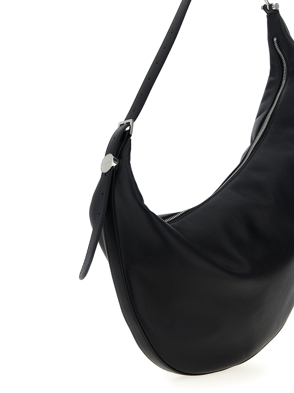 Leather Shoulder Bag – Black
