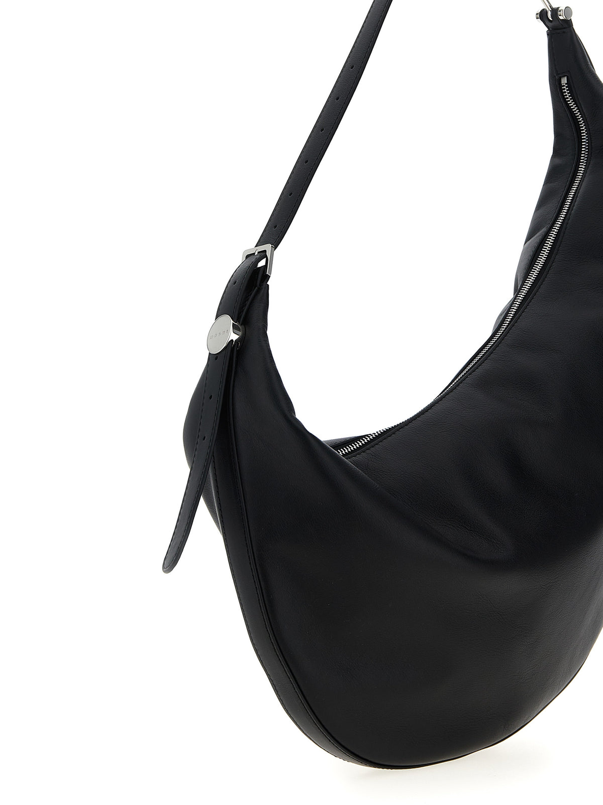 Leather Shoulder Bag – Black