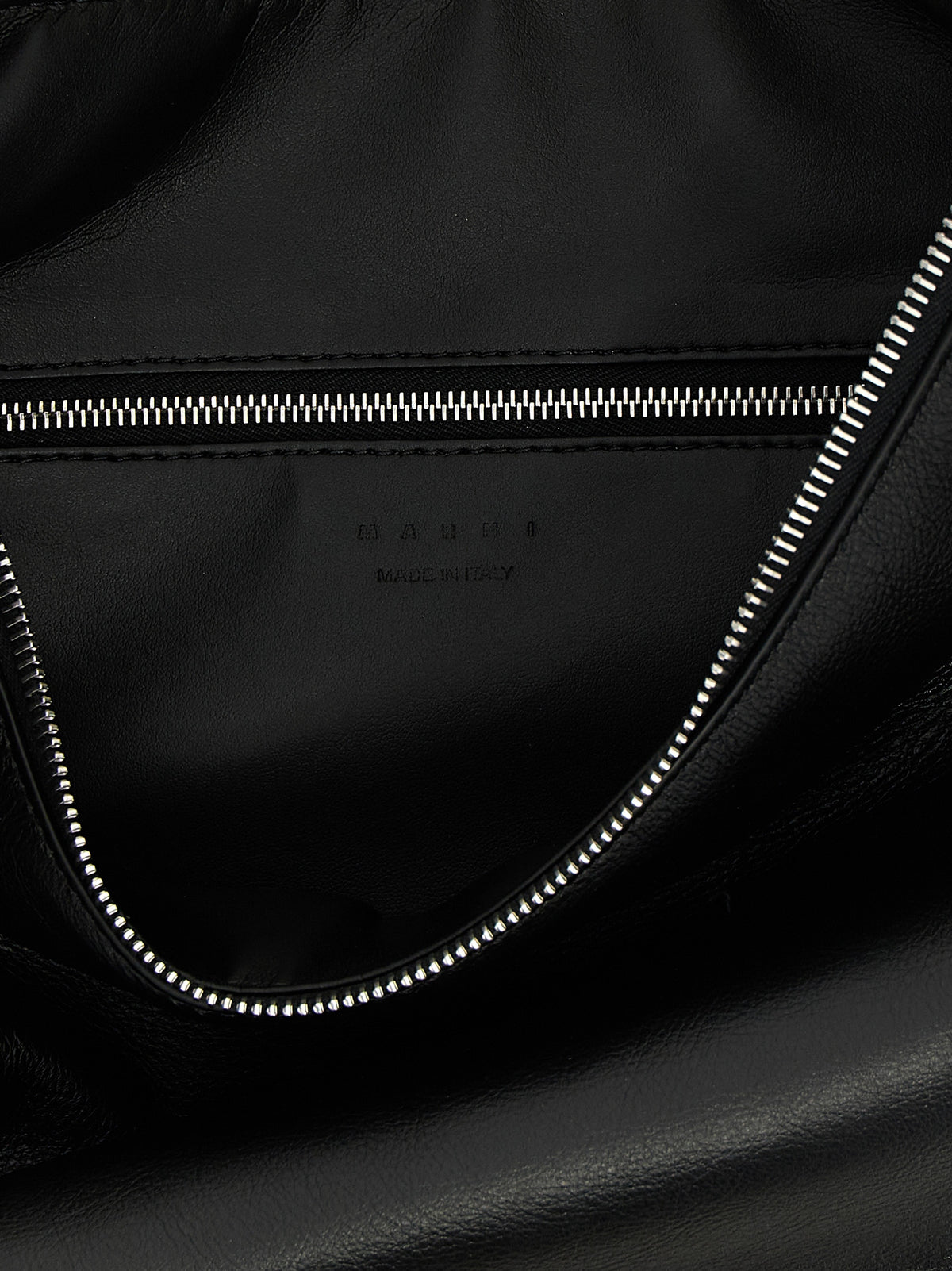 Leather Shoulder Bag – Black