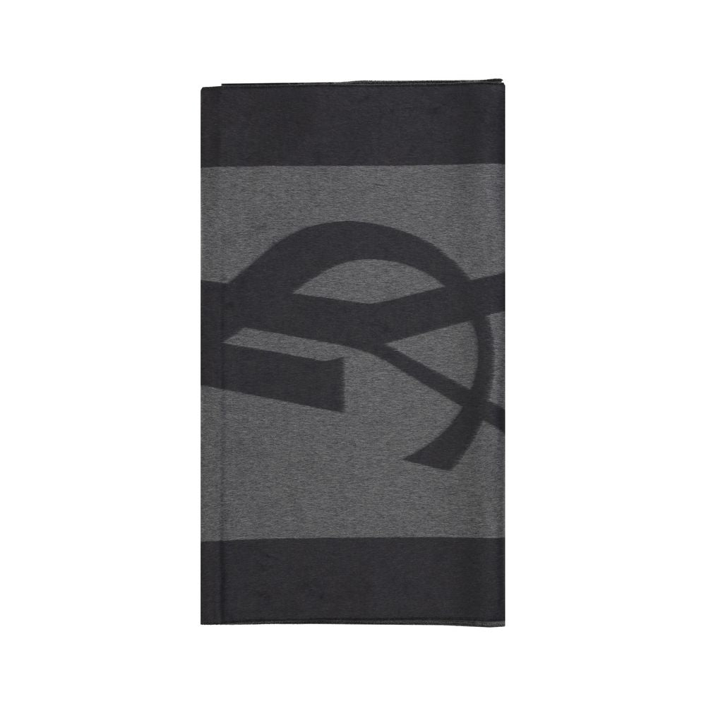 Foulard en soie gris
