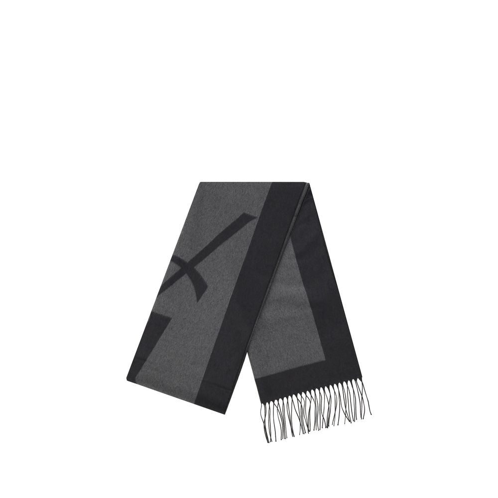 Foulard en soie gris