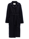 Manteau en laine bleu