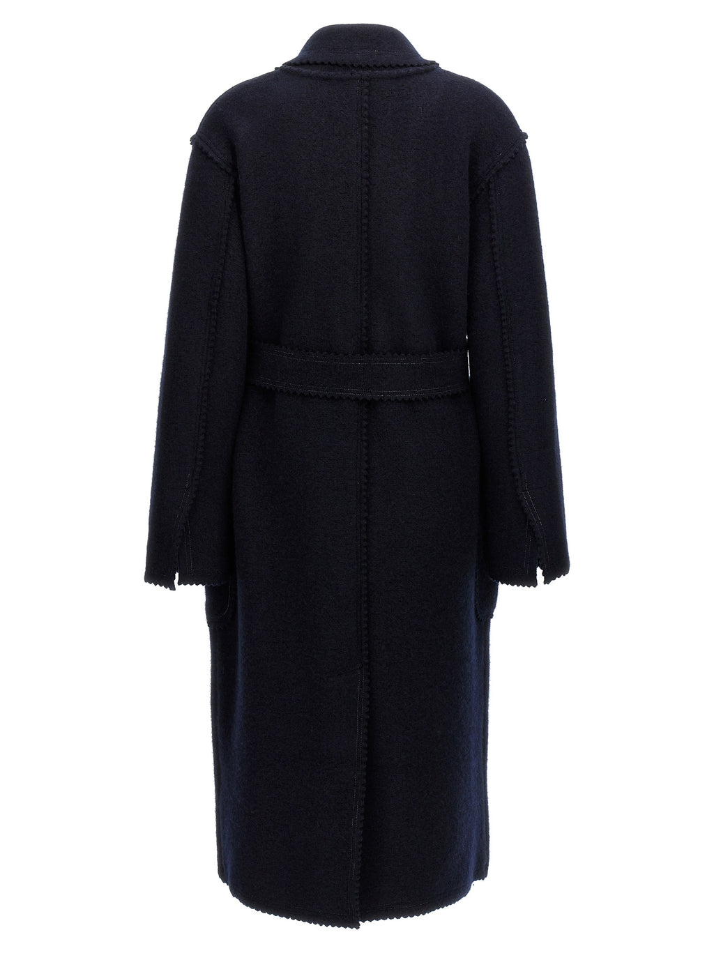 Manteau en laine bleu
