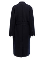 Manteau en laine bleu