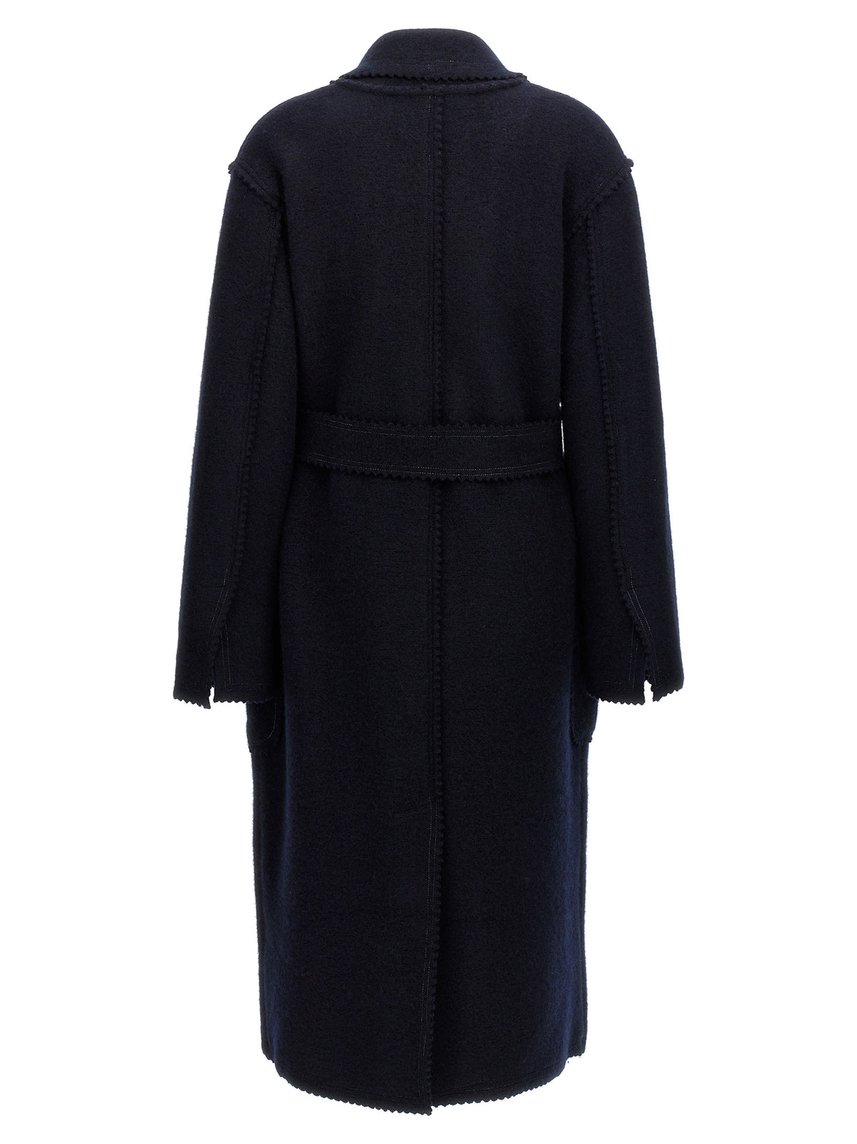 Manteau en laine bleu