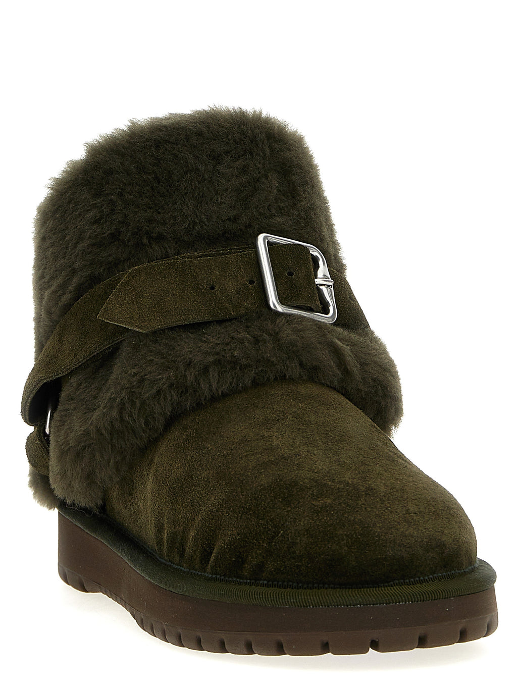 Leather Ankle Boots – Two-Tone