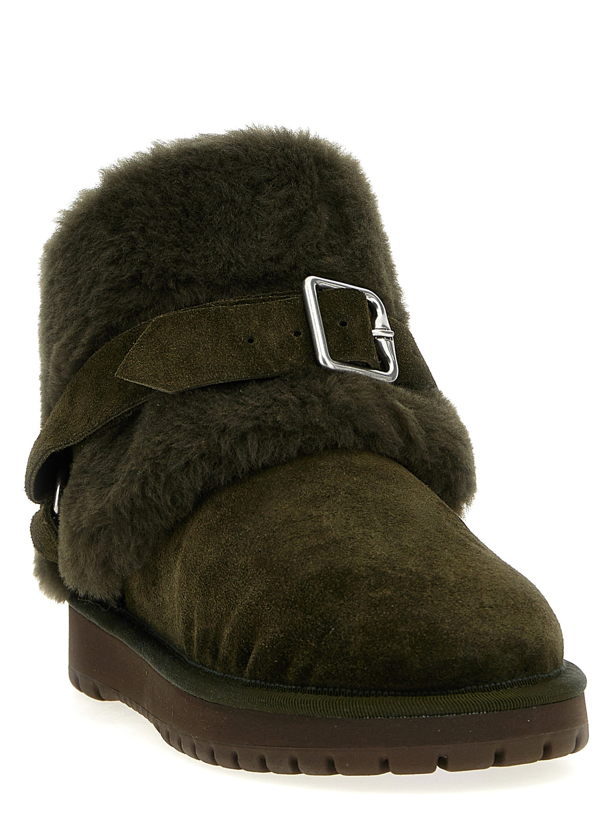 Leather Ankle Boots – Two-Tone