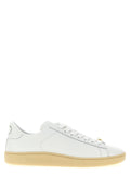Baskets basses en cuir de veau blanc