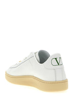 Baskets basses en cuir de veau blanc