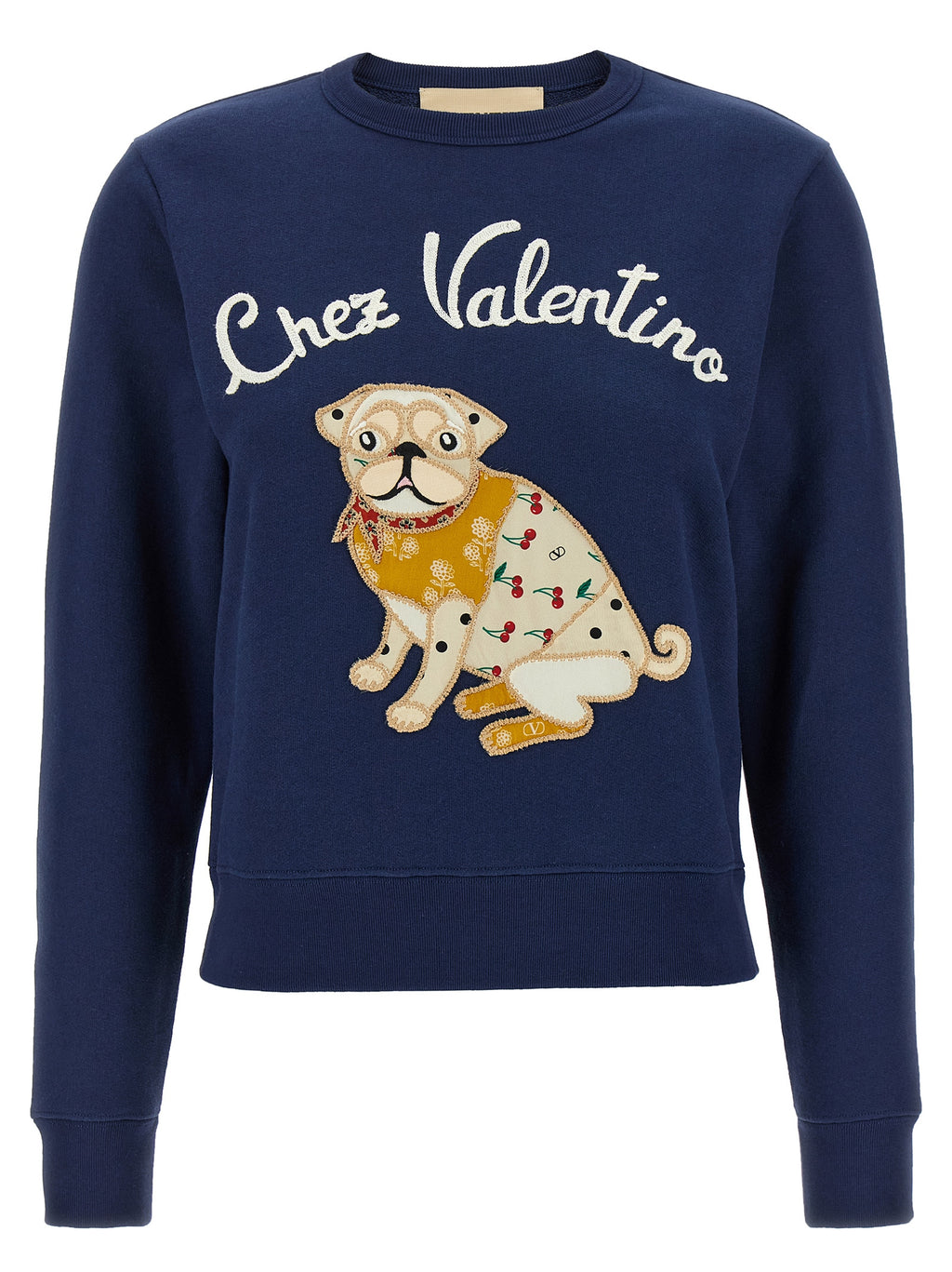 Sweat-shirt en coton bleu