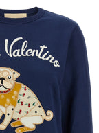 Sweat-shirt en coton bleu