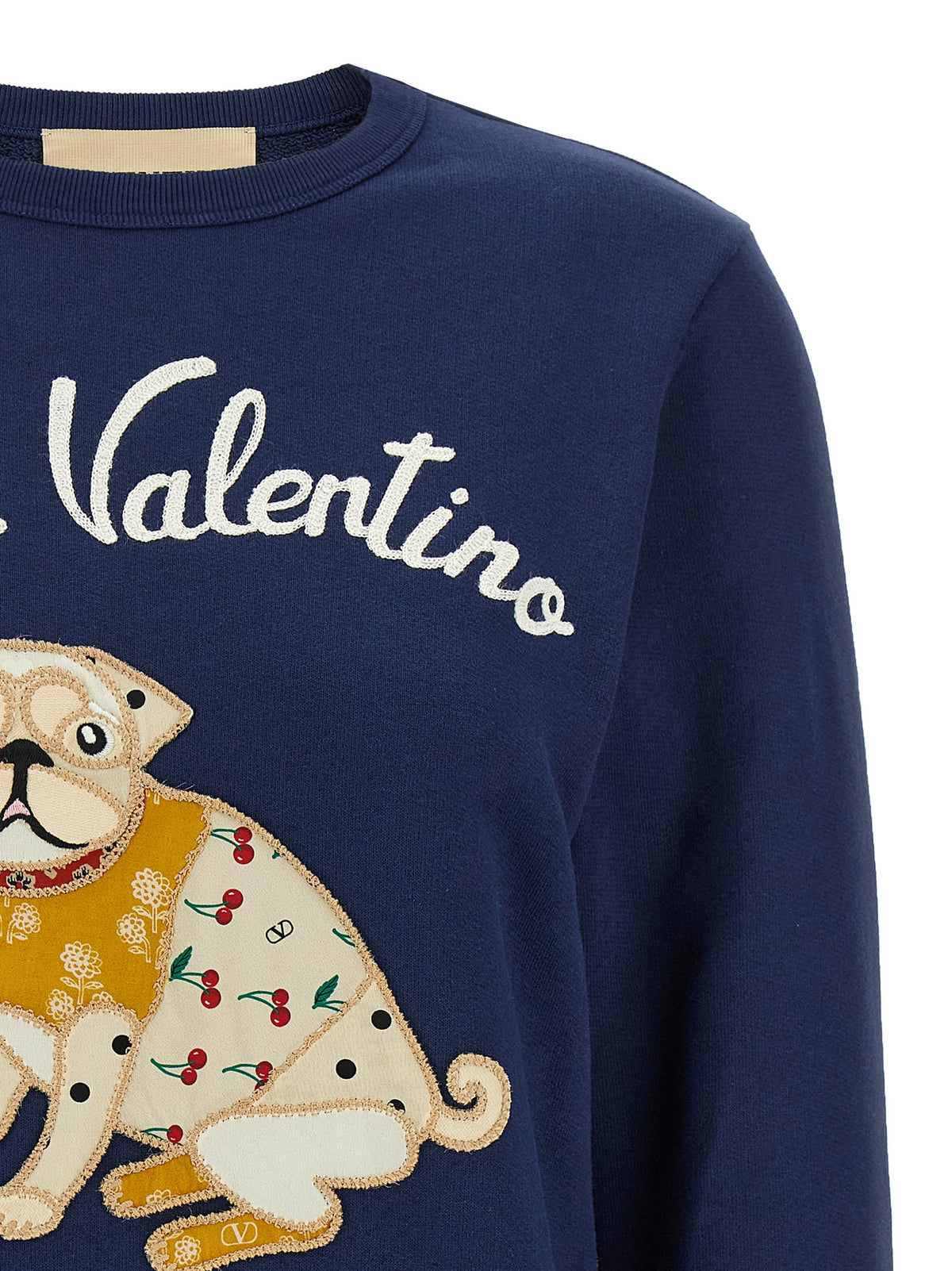Sweat-shirt en coton bleu