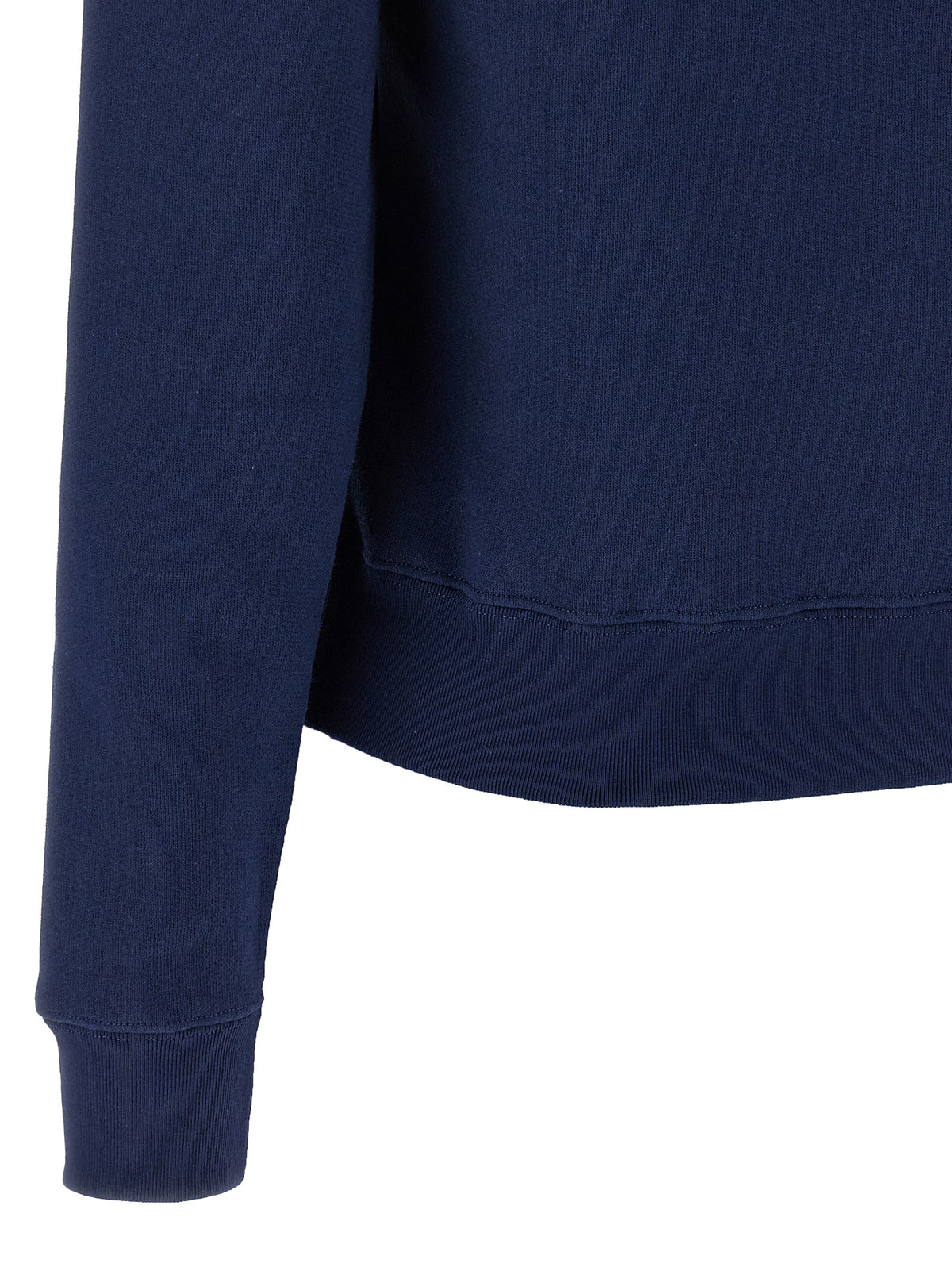 Sweat-shirt en coton bleu