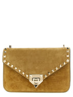 Sac bandoulière en daim beige