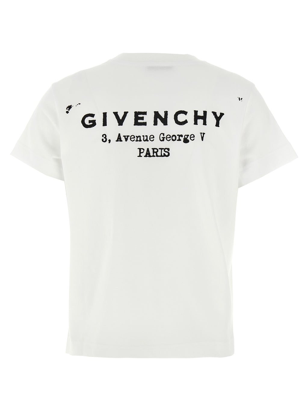 White and Black Cotton T-Shirt