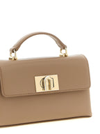 Beige Calfskin Crossbody Bag