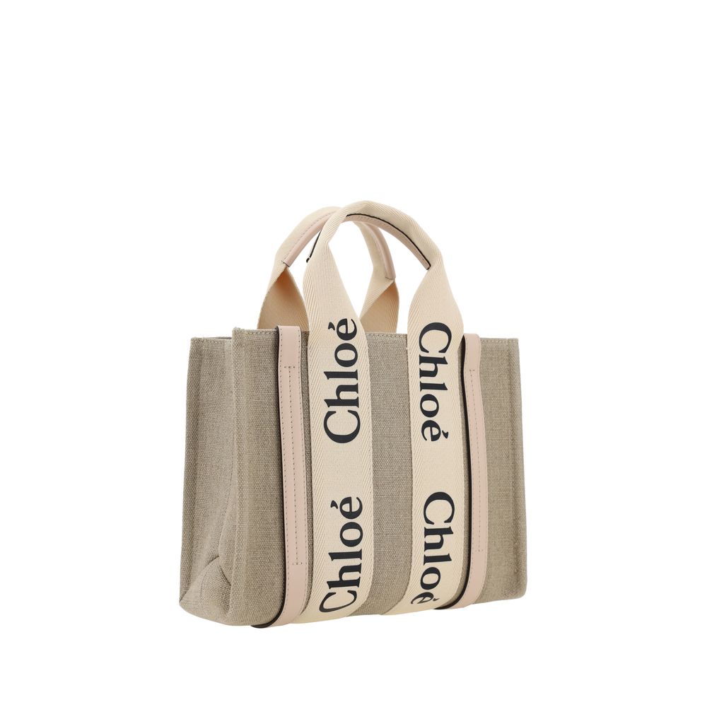 Sac à main Woody en toile – Marron