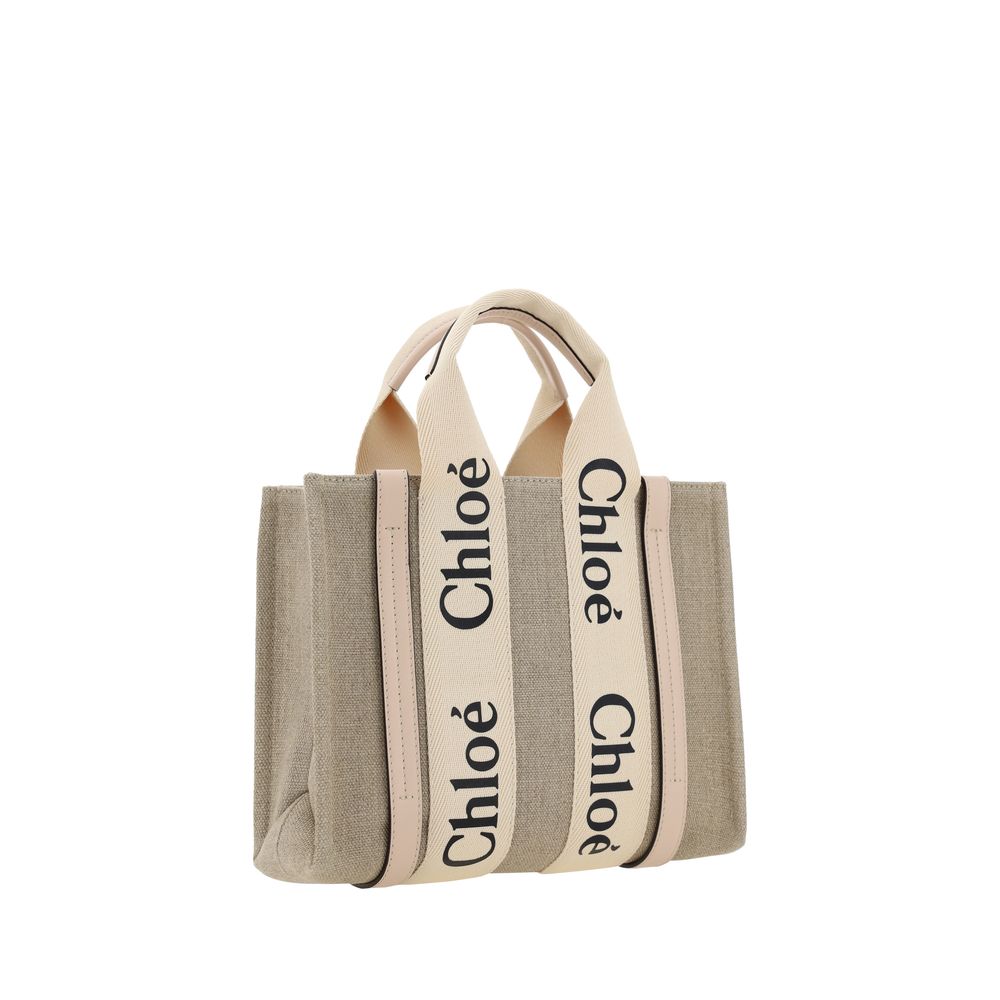 Sac à main Woody en toile – Marron