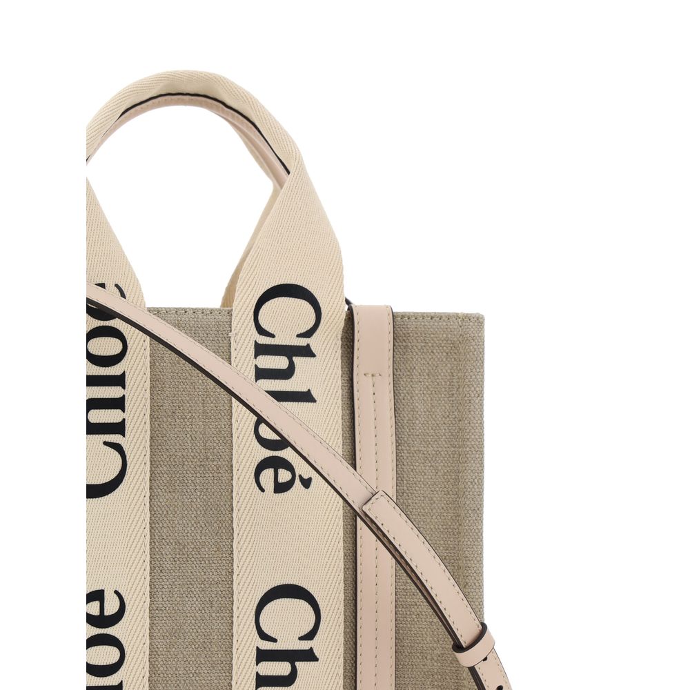 Sac à main Woody en toile – Marron