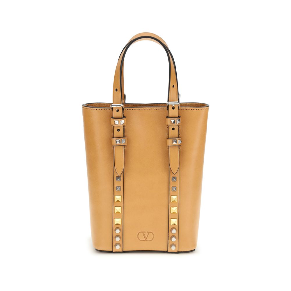 Beige Leather Shoulder Bag