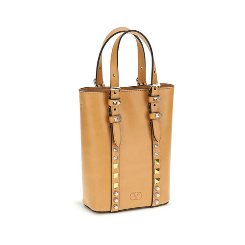 Sac à bandoulière en cuir beige