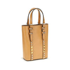 Beige Leather Shoulder Bag