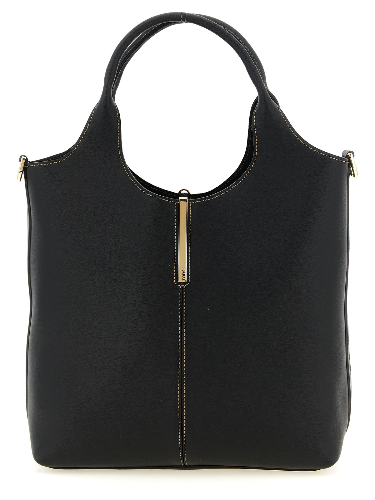 Black Leather Tote Bag