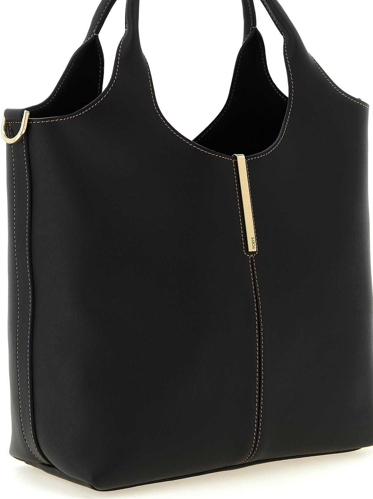 Black Leather Tote Bag