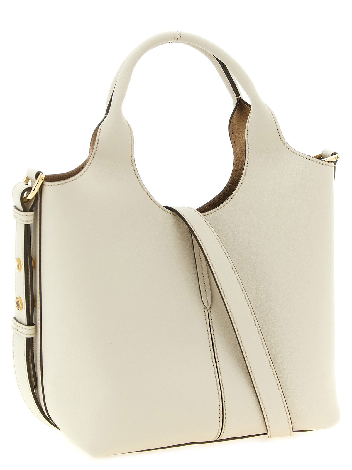 Leather Tote Bag – White