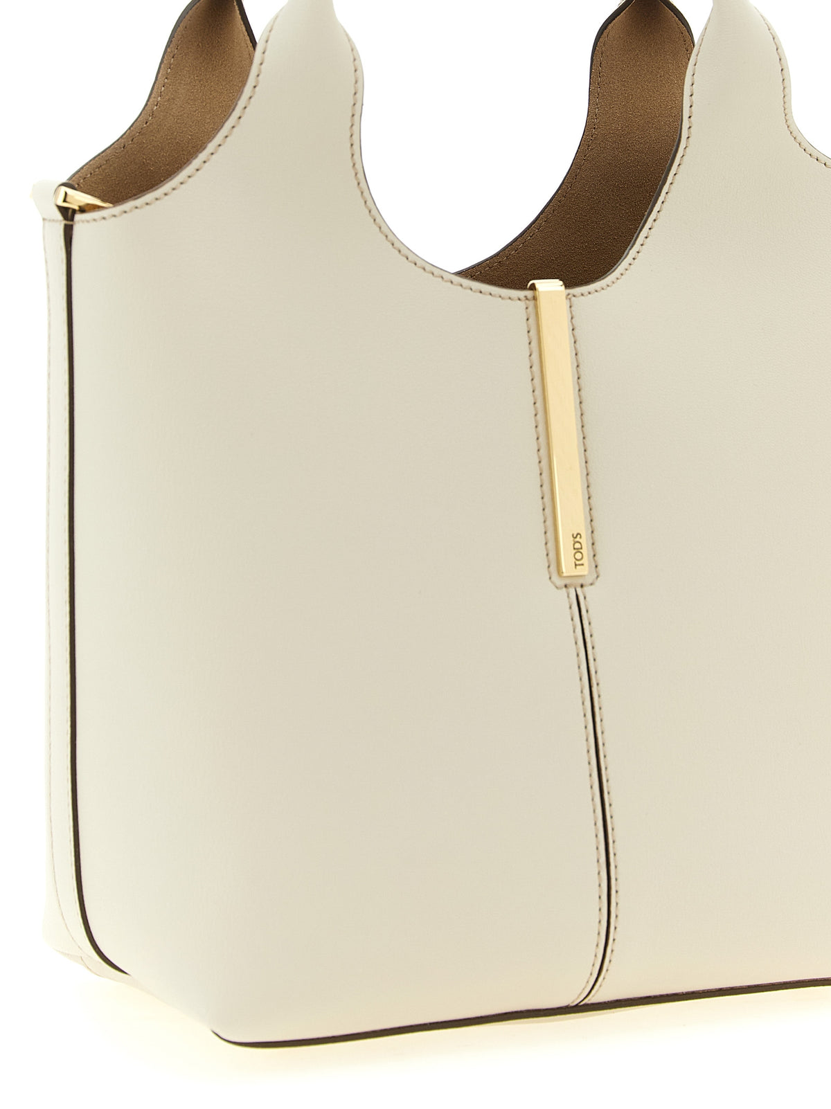 Leather Tote Bag – White