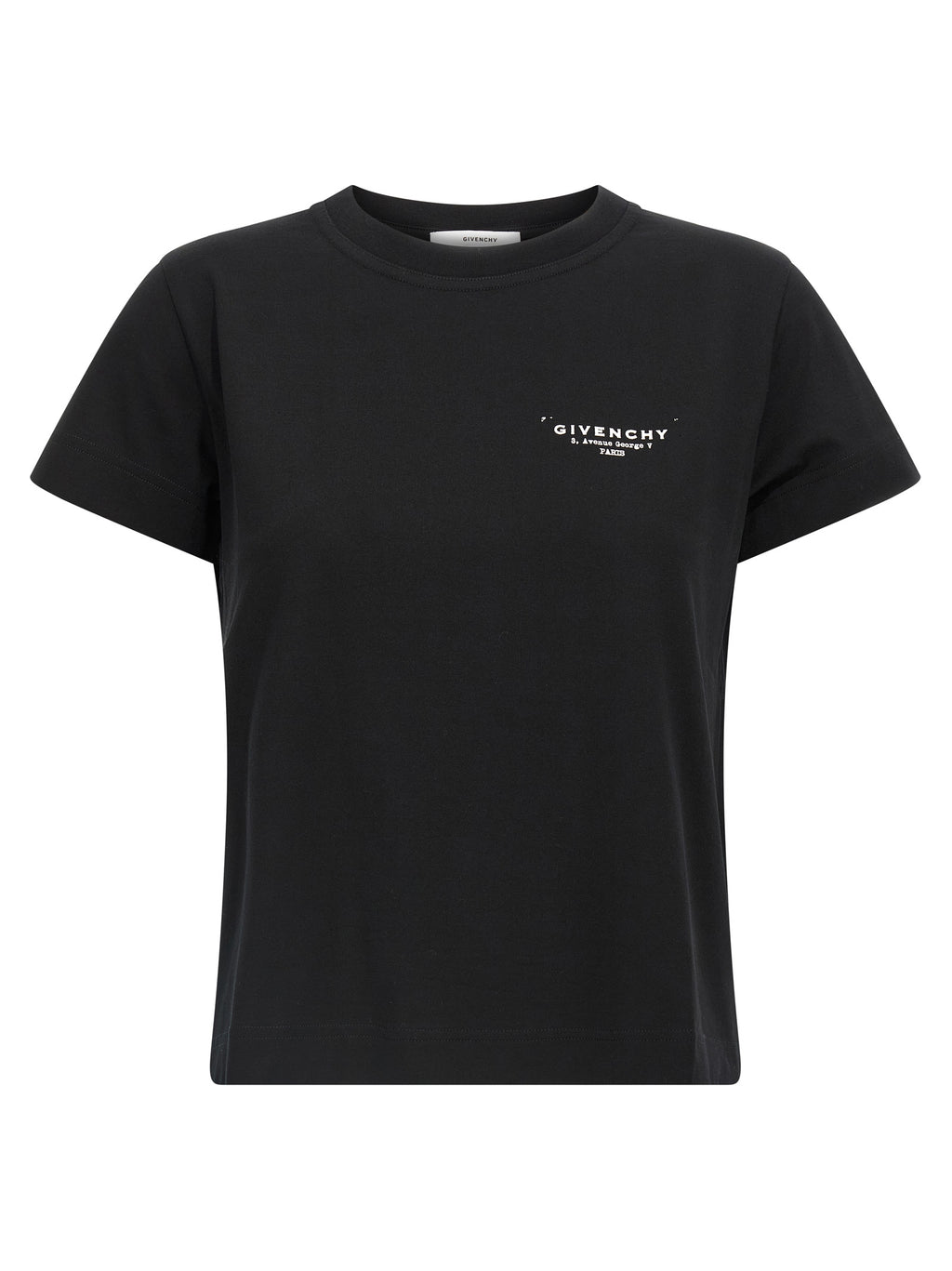 White and Black Cotton T-Shirt