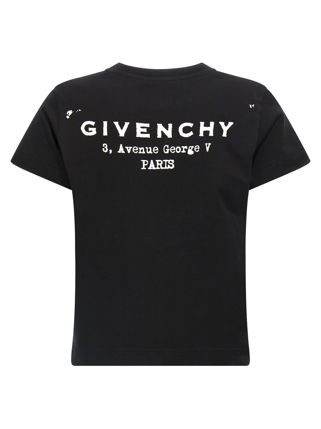White and Black Cotton T-Shirt