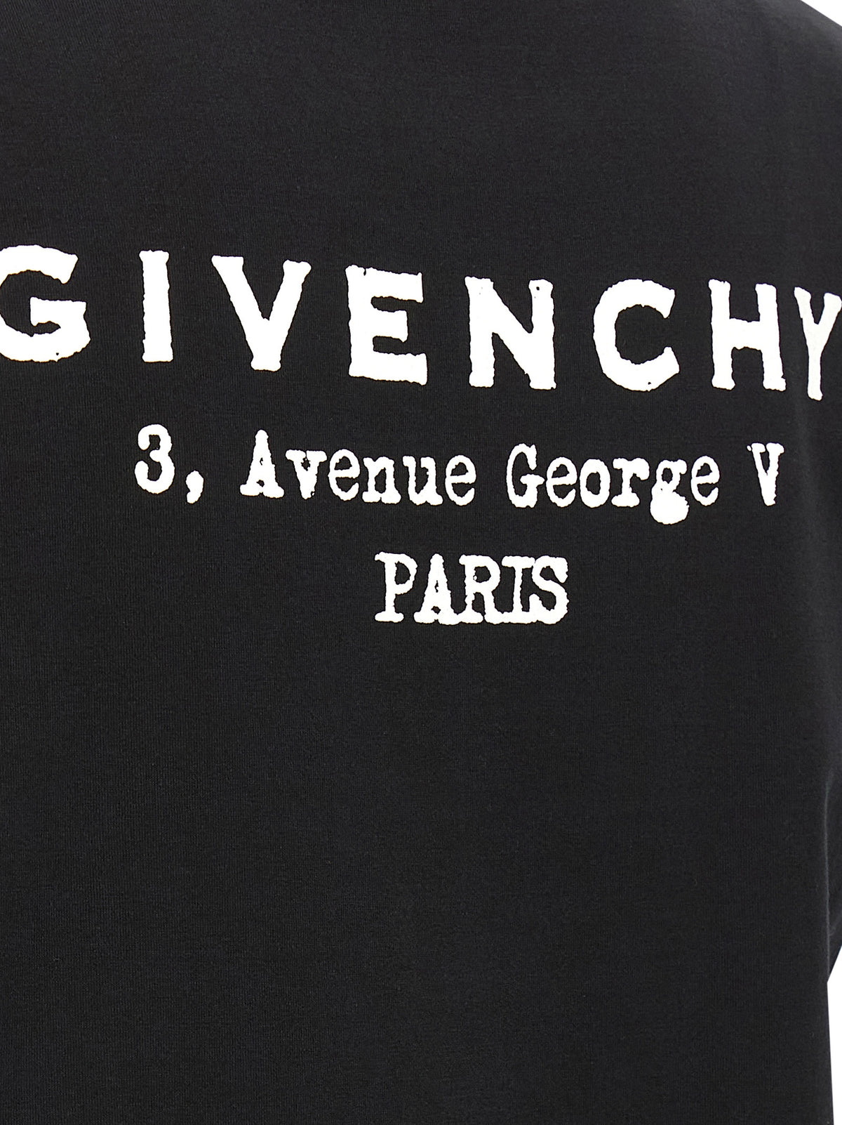 White and Black Cotton T-Shirt