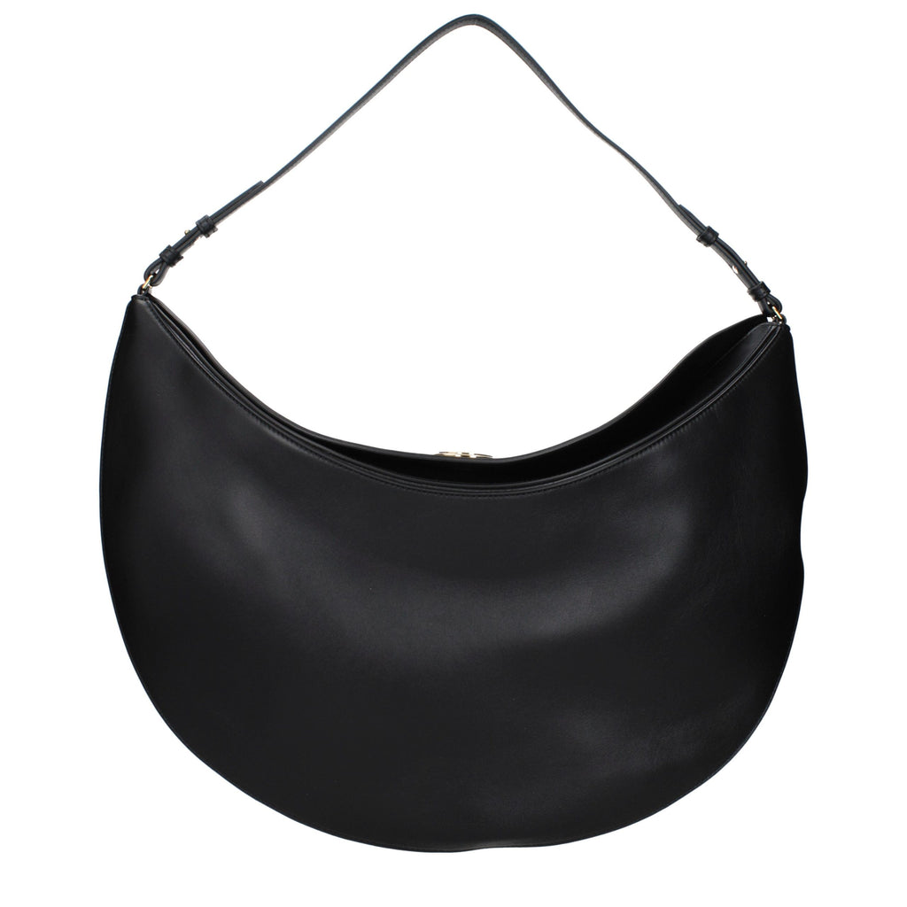 Sac à bandoulière en cuir noir