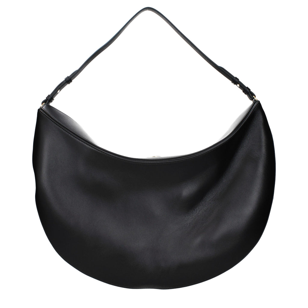 Sac à bandoulière en cuir noir
