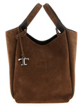 Brown Suede Handbag