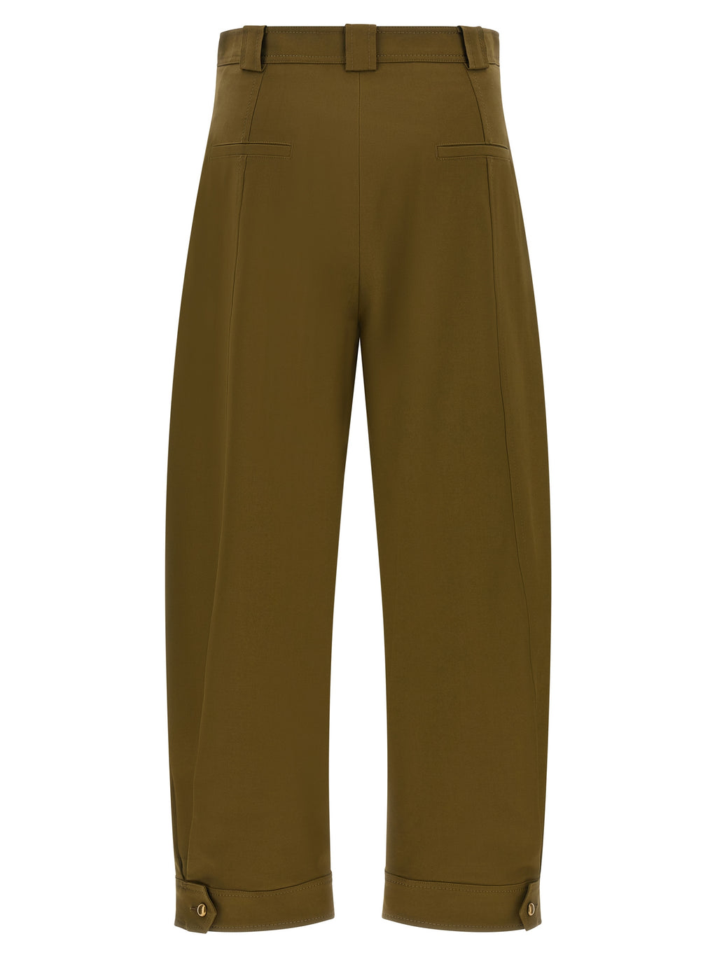 Pantalon en coton olive et vert