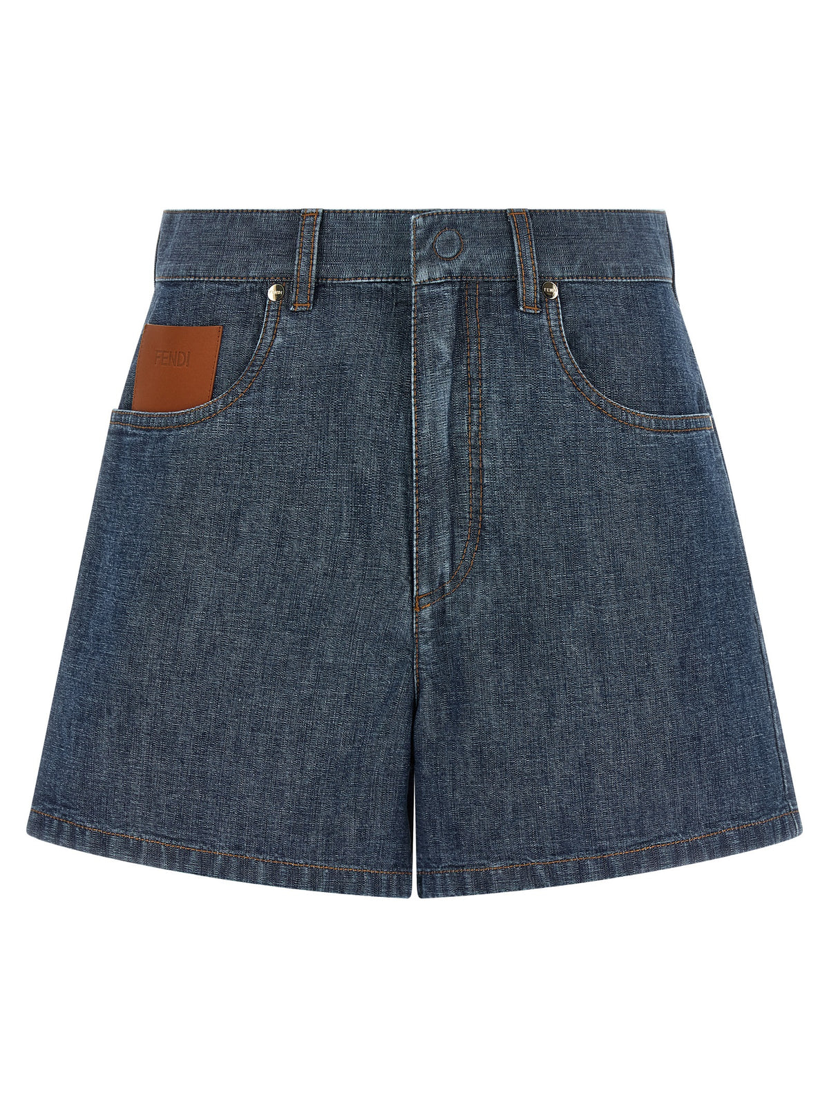 Shorts Bermuda en coton bleu